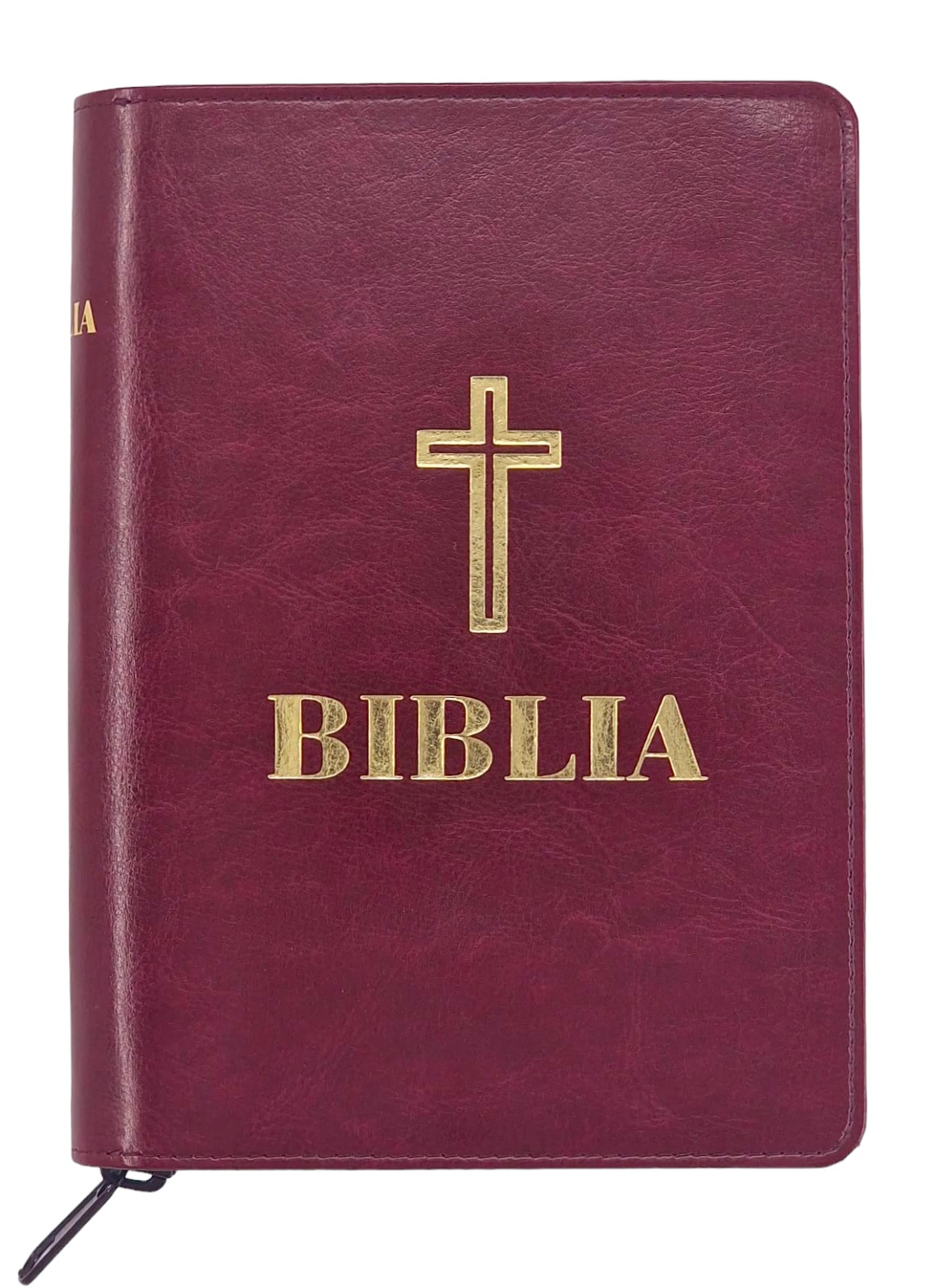 Biblia – format 053, grena, cu fermoar | Magazin MMB
