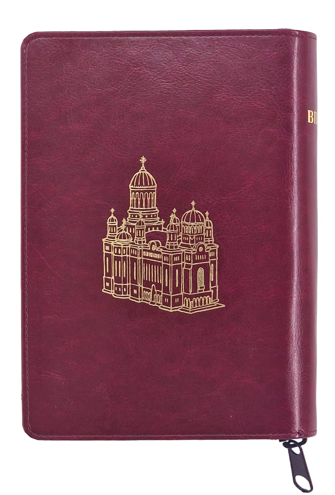 Biblia – format 053, grena, cu fermoar | Magazin MMB